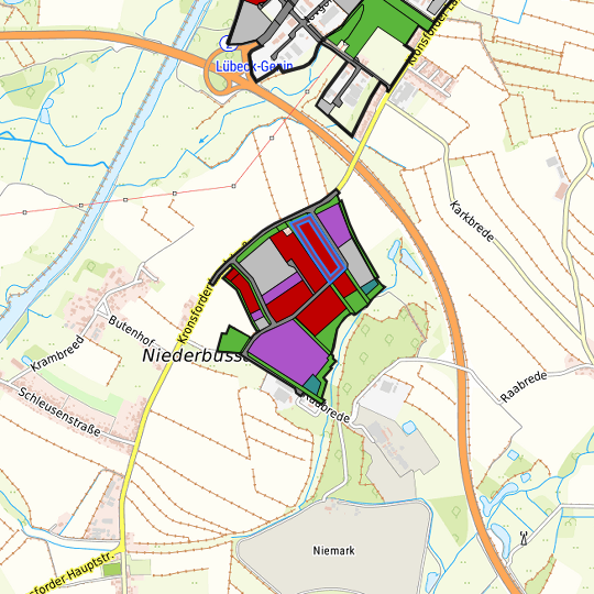 Detaildarstellung der gesuchten Gewerbefläche