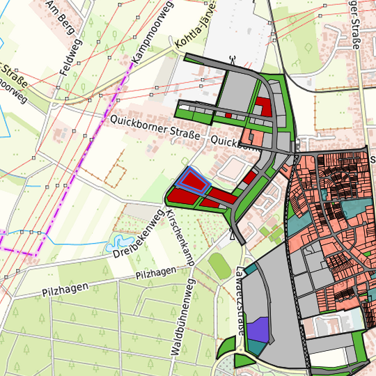 Detaildarstellung der gesuchten Gewerbefläche