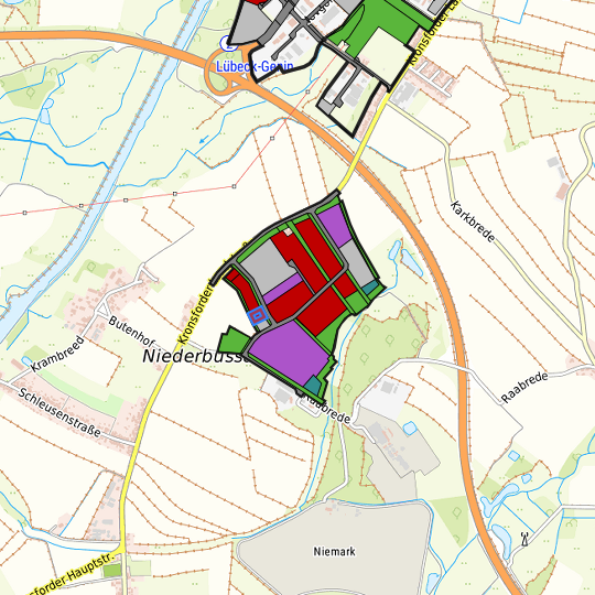 Detaildarstellung der gesuchten Gewerbefläche