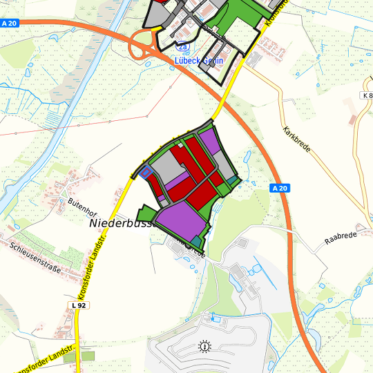 Detaildarstellung der gesuchten Gewerbefläche