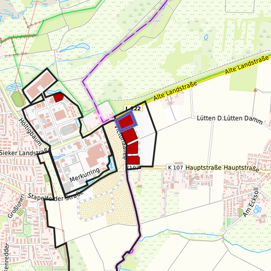 Detaildarstellung der gesuchten Gewerbefläche