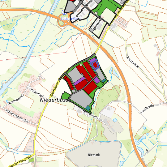 Detaildarstellung der gesuchten Gewerbefläche
