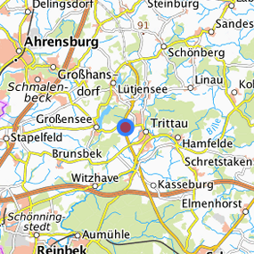 Lage in der gesuchten Region 