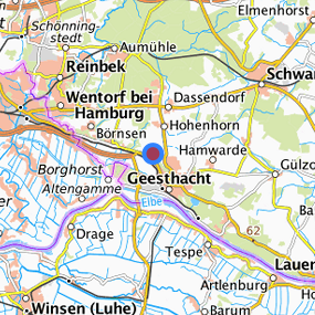 Lage in der gesuchten Region 