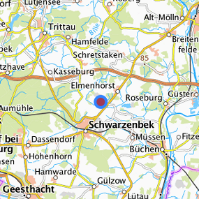 Lage in der gesuchten Region 