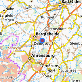 Lage in der gesuchten Region 