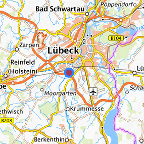 Lage in der gesuchten Region 