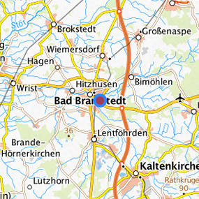 Lage in der gesuchten Region 