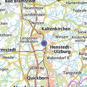 Lage in der gesuchten Region 