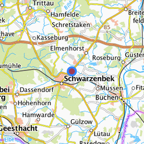 Lage in der gesuchten Region 