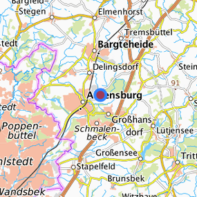 Location in the requested region 