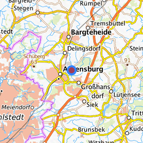 Lage in der gesuchten Region 