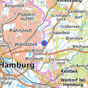 Location in the requested region 