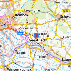 Lage in der gesuchten Region 