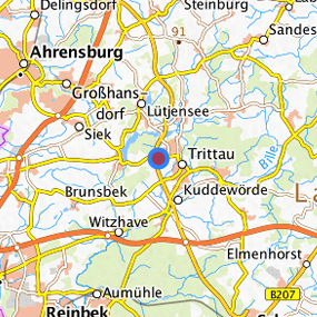 Lage in der gesuchten Region 